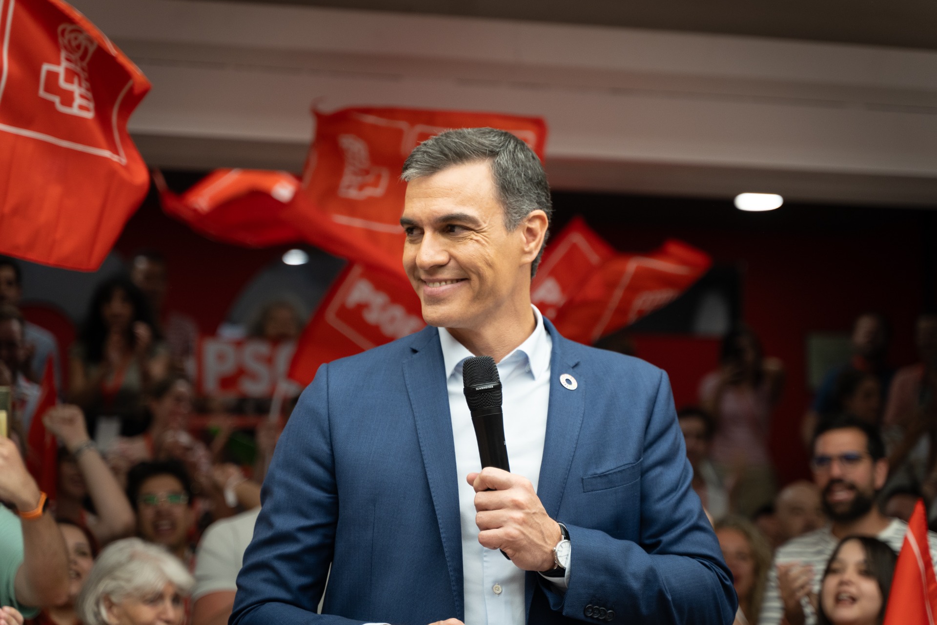 Pedro Sánchez tras el debate en TVE | Fuente: PSOE)
