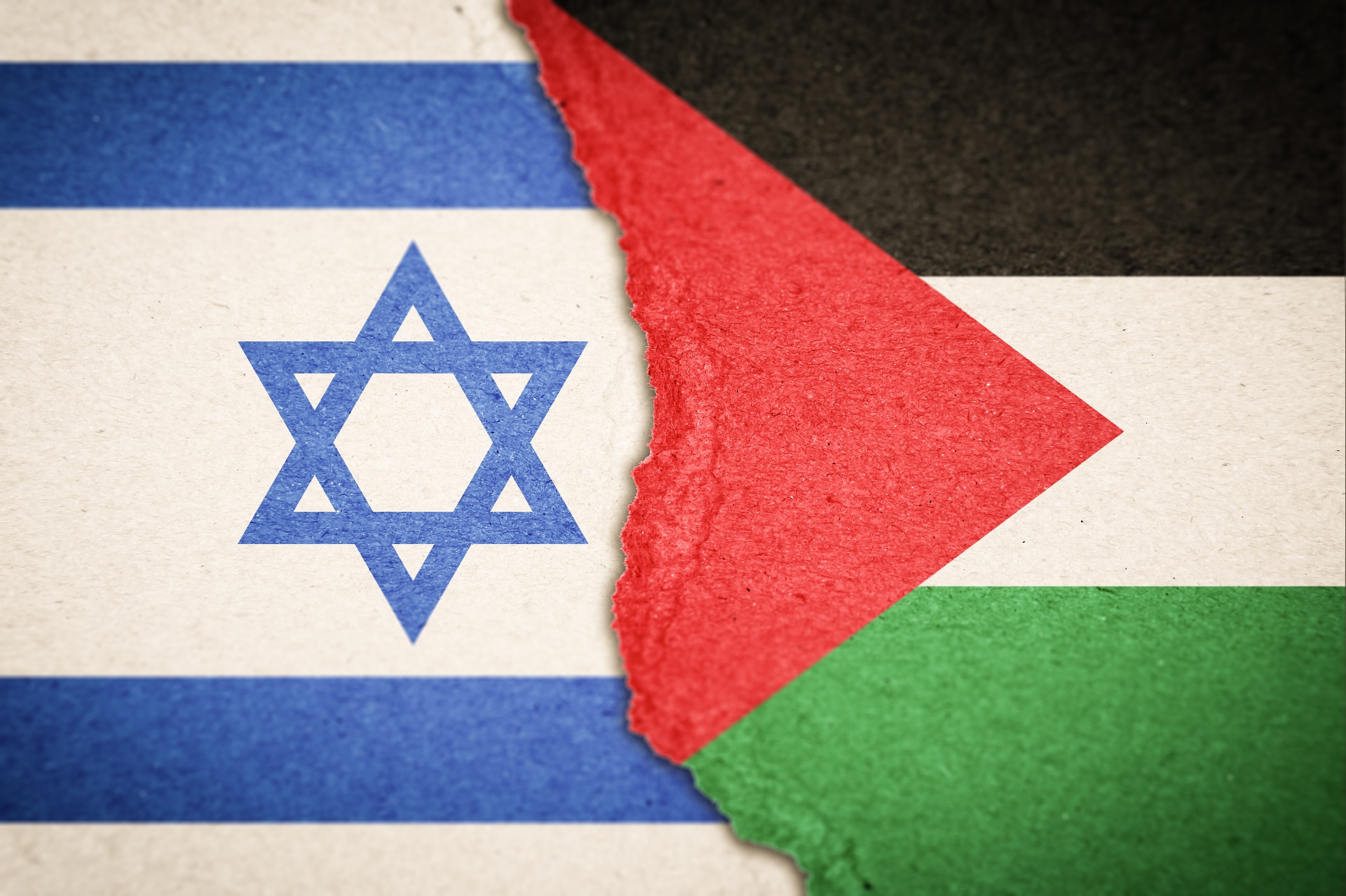 Banderas de Israel y Palestina / FUENTE: iStock