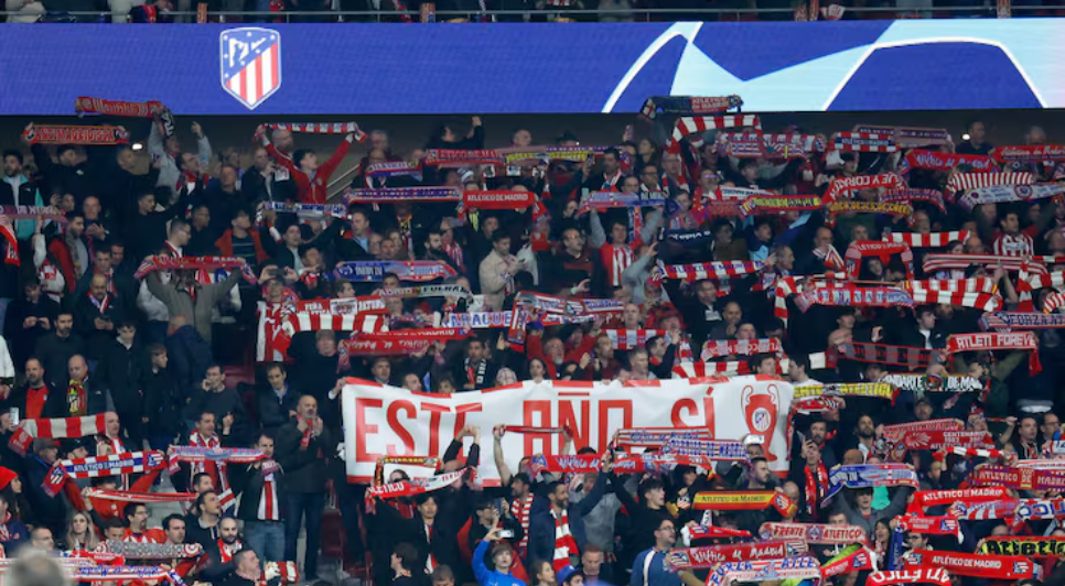 Afición del Atlético de Madrid en las gradas del Cívitas Metropolitano / Fuente: DiarioAS