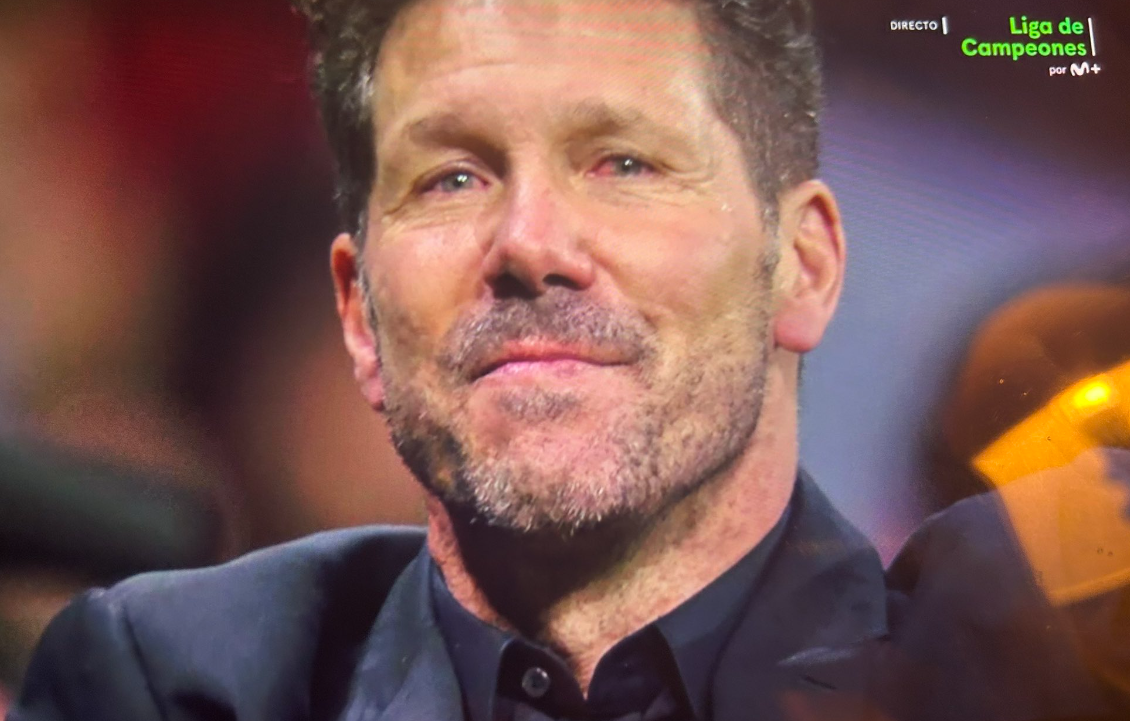 Diego Pablo Simeone emocionado tras la victoria / Fuente: X.com