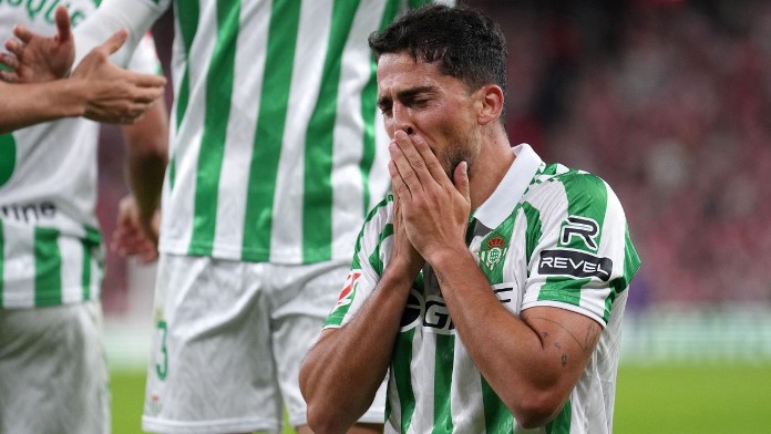 Fornals se emociona en la celebración de un gol / Fuente: Eurosport