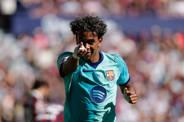 Lamine celebrando un gol / Fuente: El Mundo