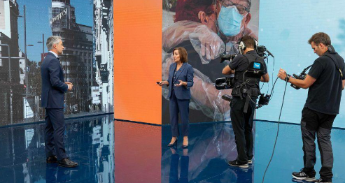 Carlos Franganillo y Pepa Bueno / RTVE